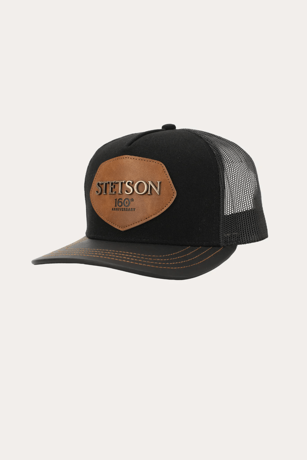 160th Trucker Cap - Black - Caps - Stetson