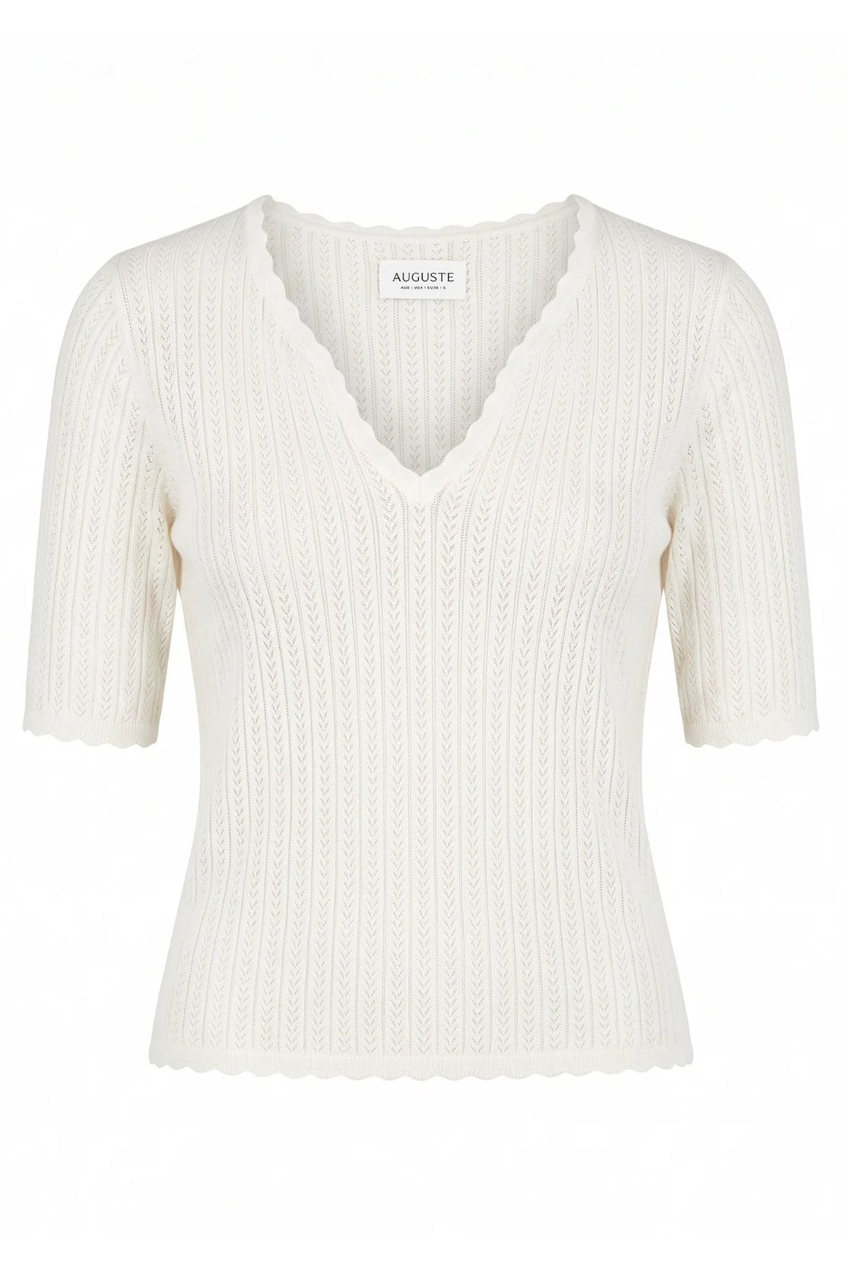 Jude Knit Tee - White