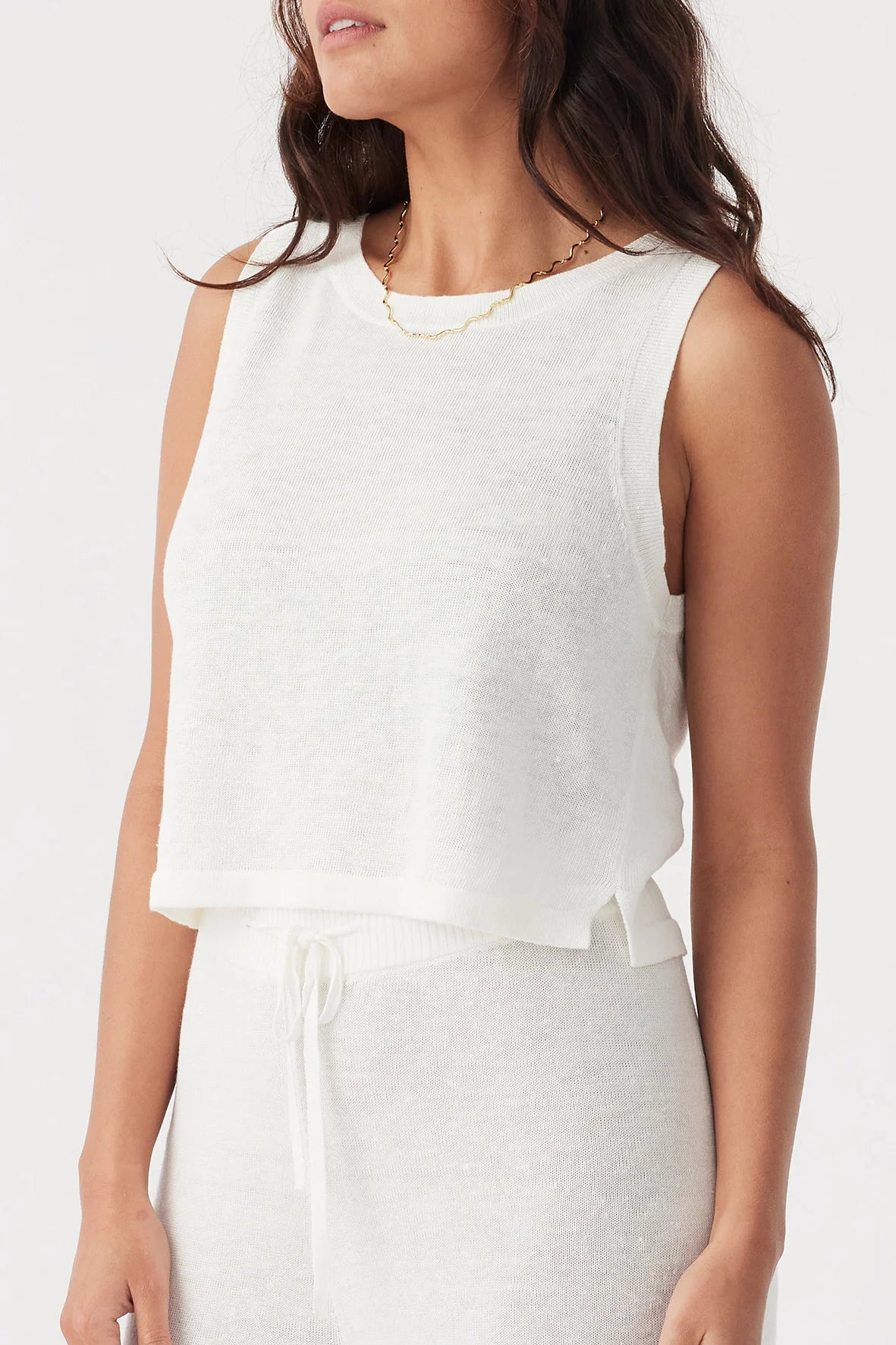 Hugo Linen Knit Tank - Cream (RESTOCKED!)