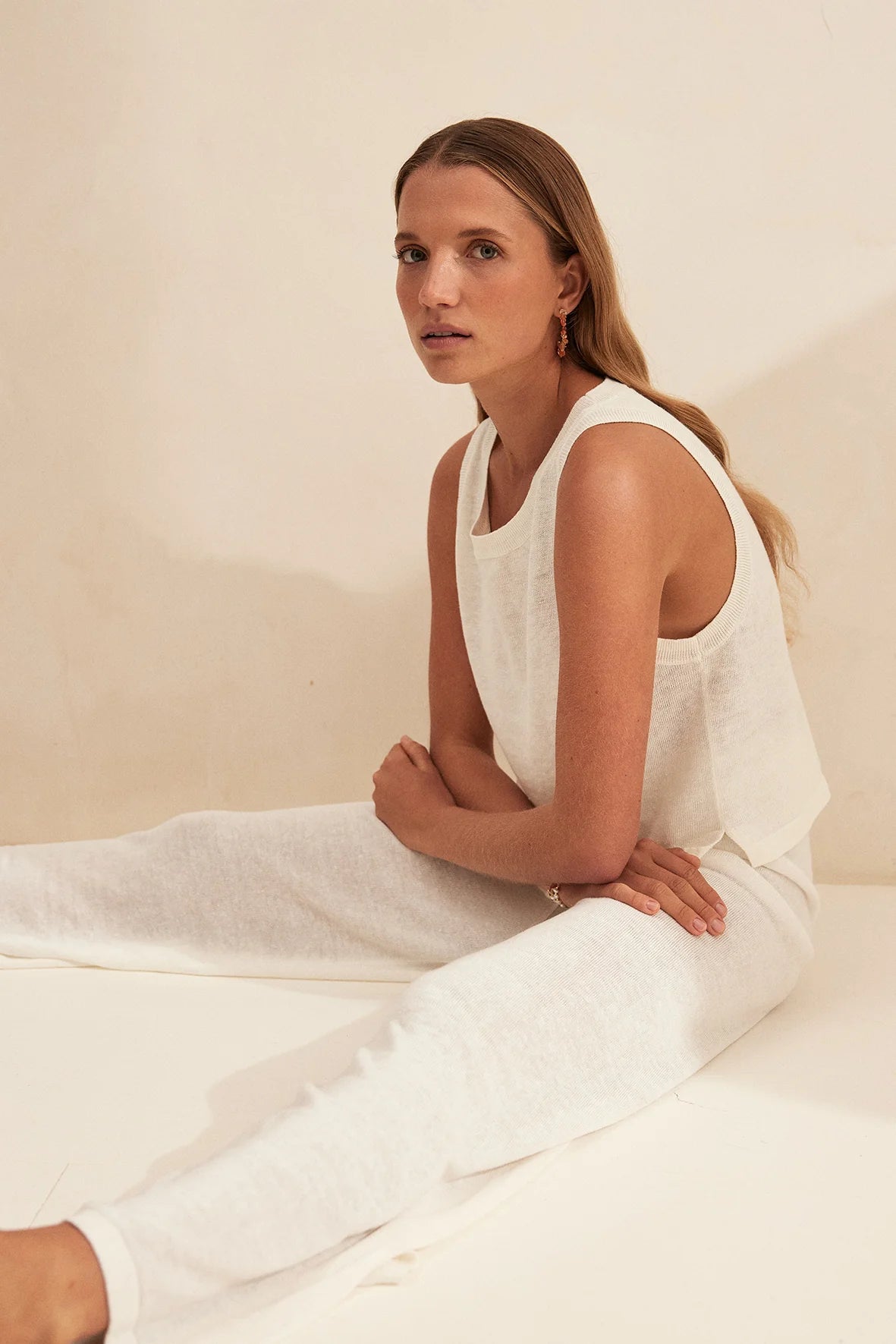 Hugo Linen Knit Tank - Cream (RESTOCKED!)