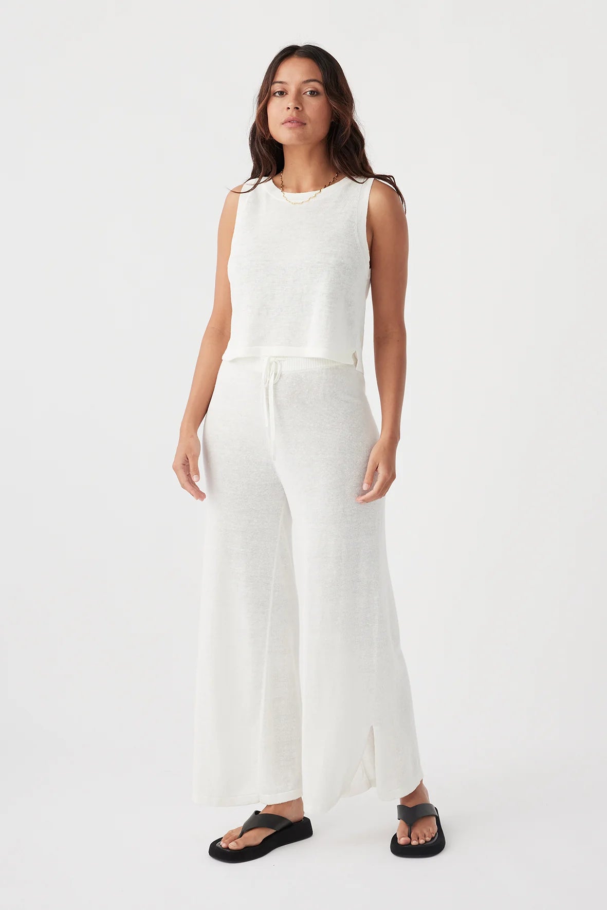 Hugo Linen Knit Tank - Cream (RESTOCKED!)