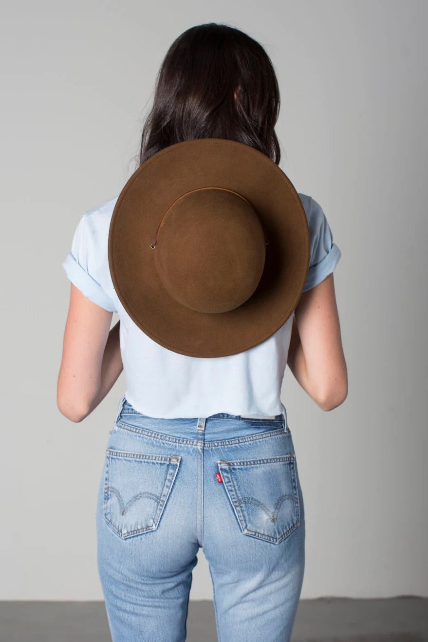 20th Anniversary Tiller Hat - Black - Wide Brim Hat - Brixton - Women's fashion at The Freedom State