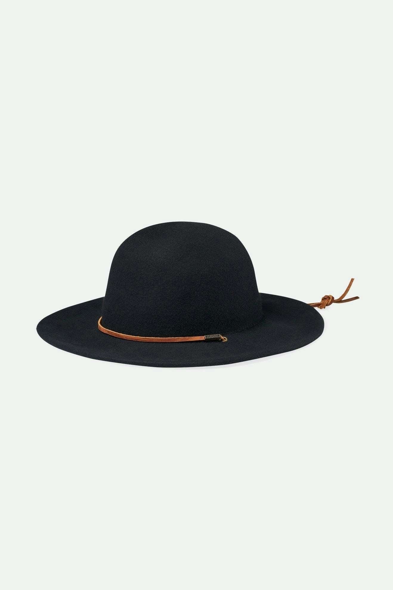 20th Anniversary Tiller Hat - Black - Wide Brim Hat - Brixton - Women's fashion at The Freedom State