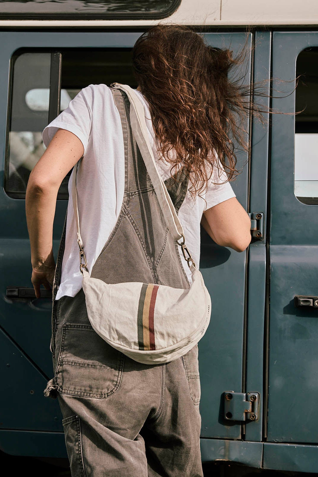 Pony Rider Escapee Shoulder Bag in Upcycled Natural