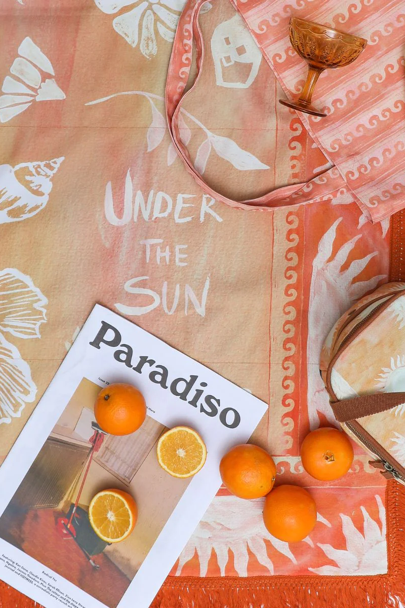 Picnic Rug - Sol Tangerine