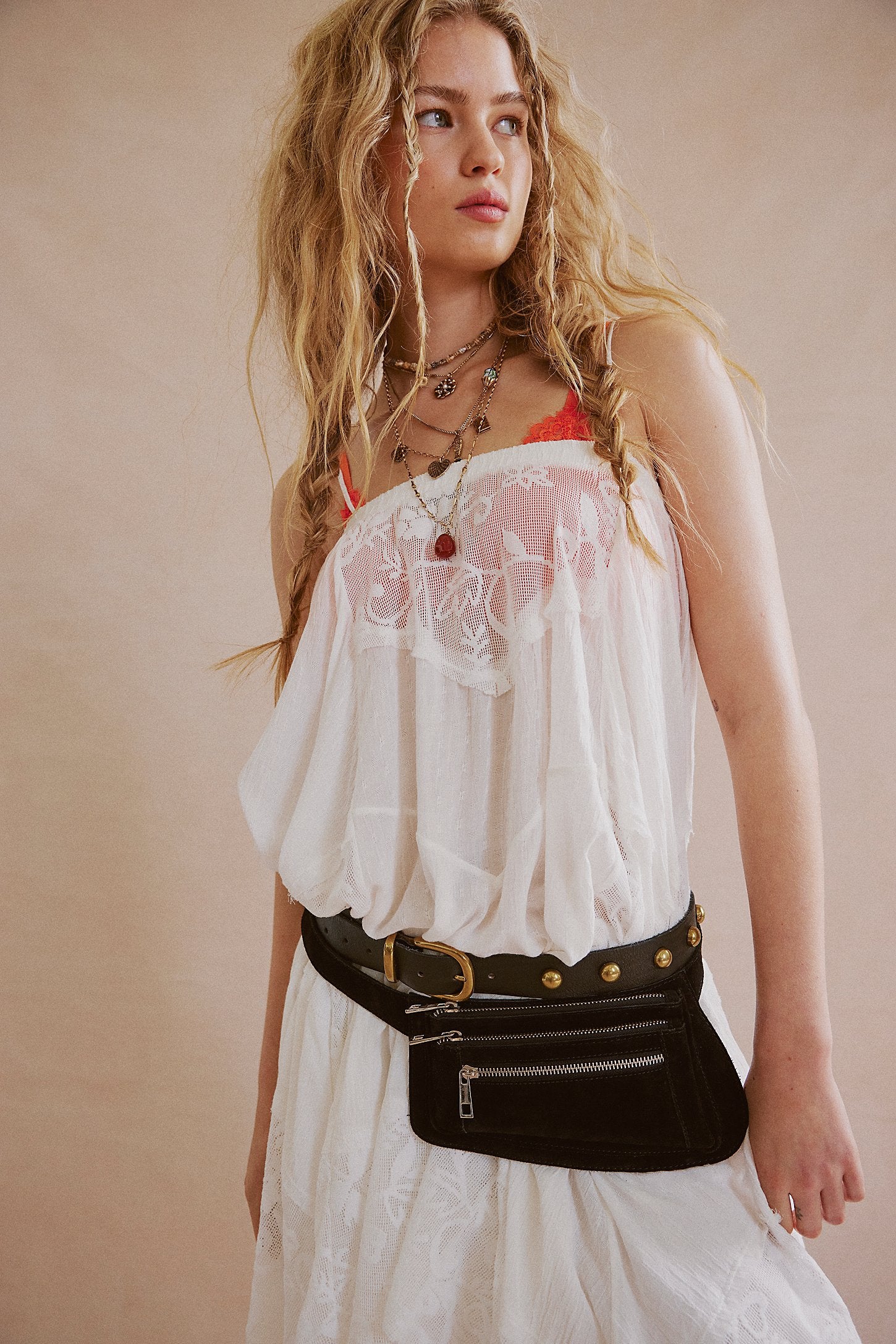 Avalon Leather Sling Bag - Black