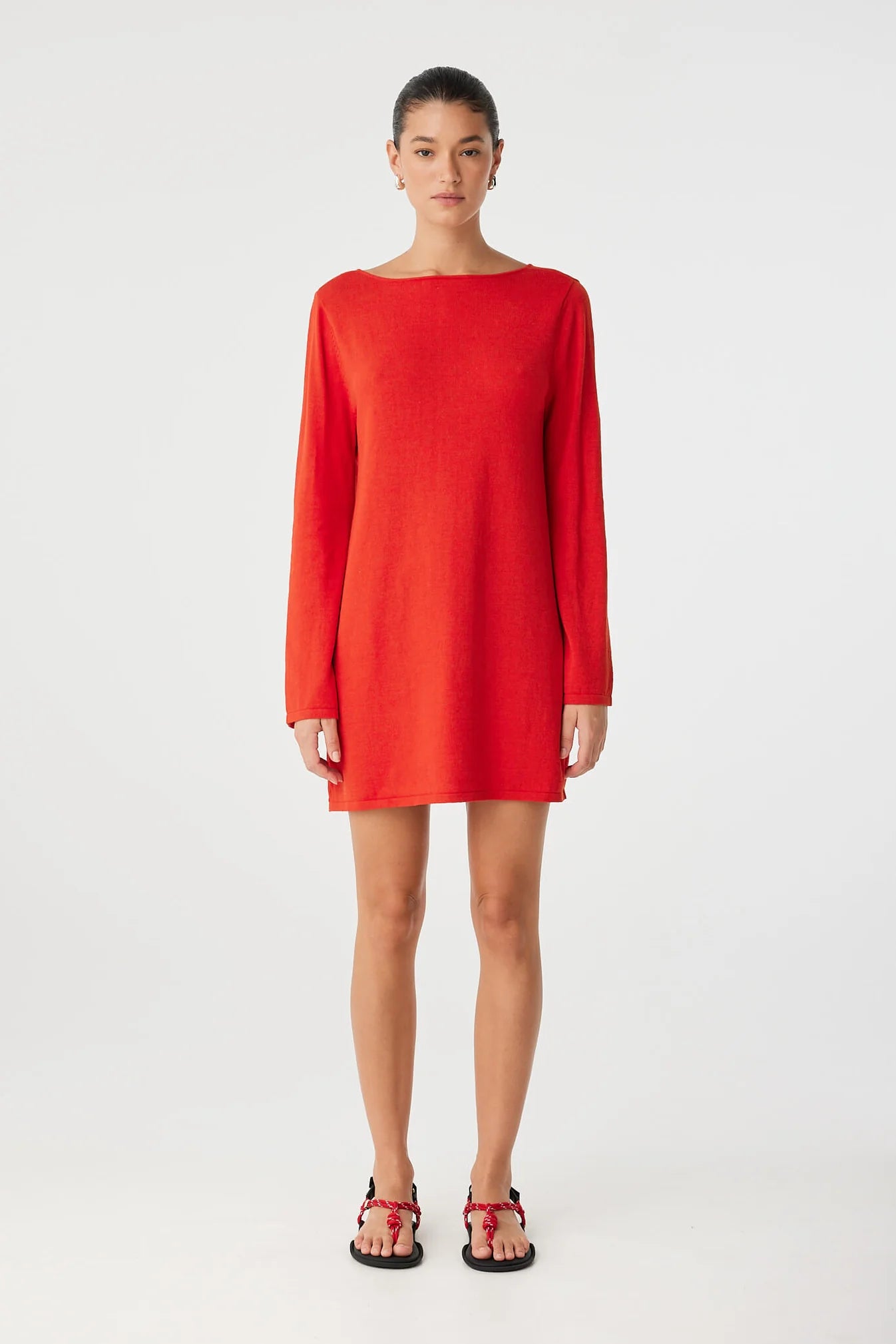 Paloma Reversible Dress - Cherry Red