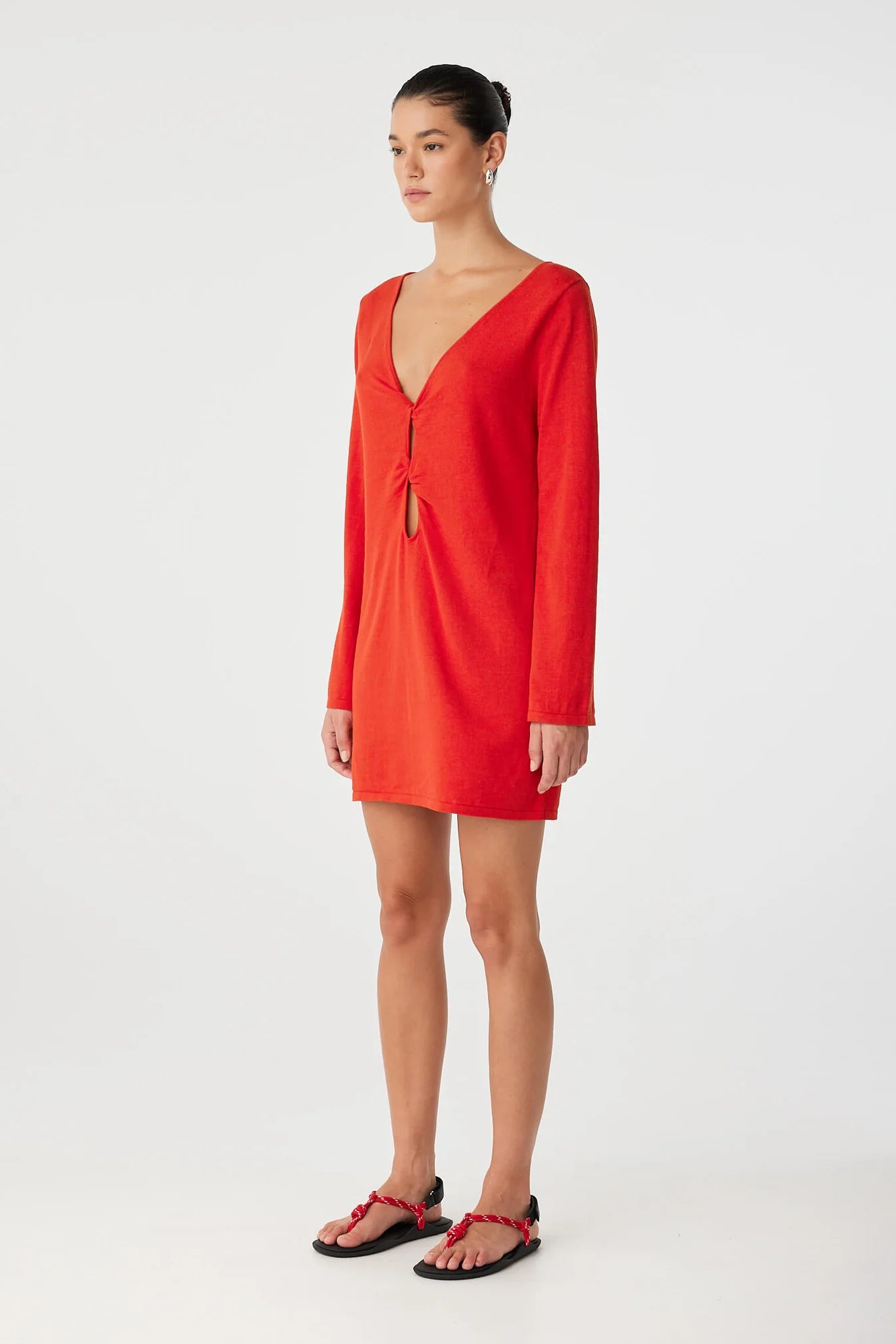 Paloma Reversible Dress - Cherry Red