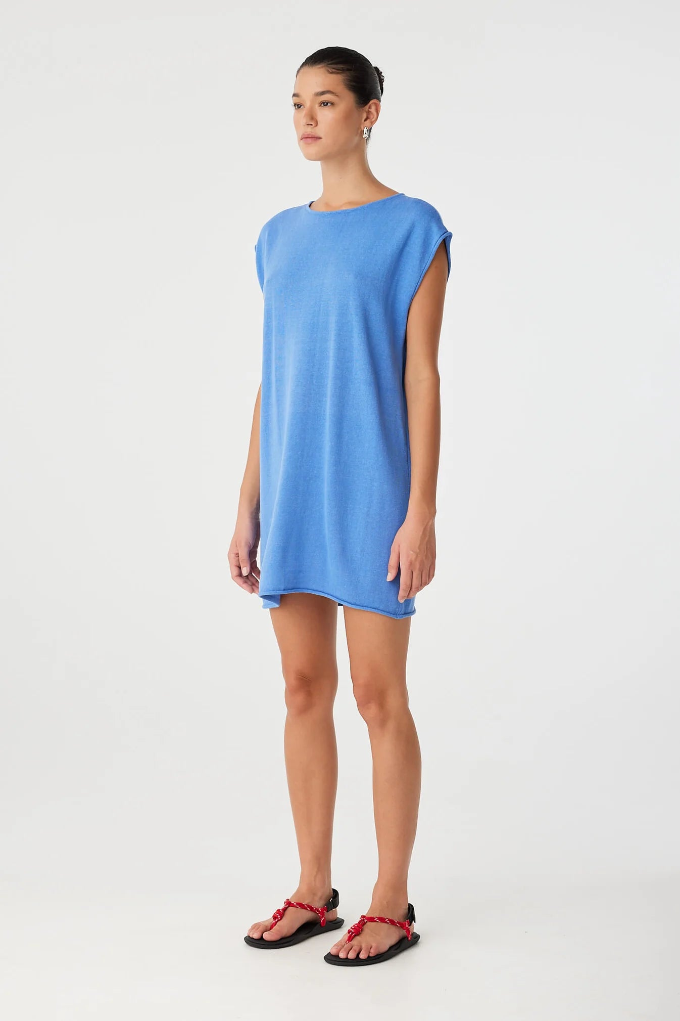 Pala Reversible Mini Dress - Pacific Blue