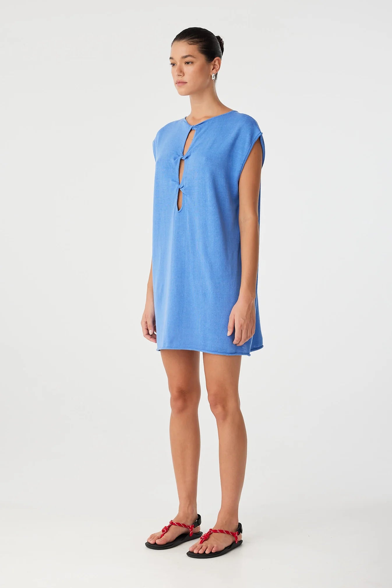 Pala Reversible Mini Dress - Pacific Blue