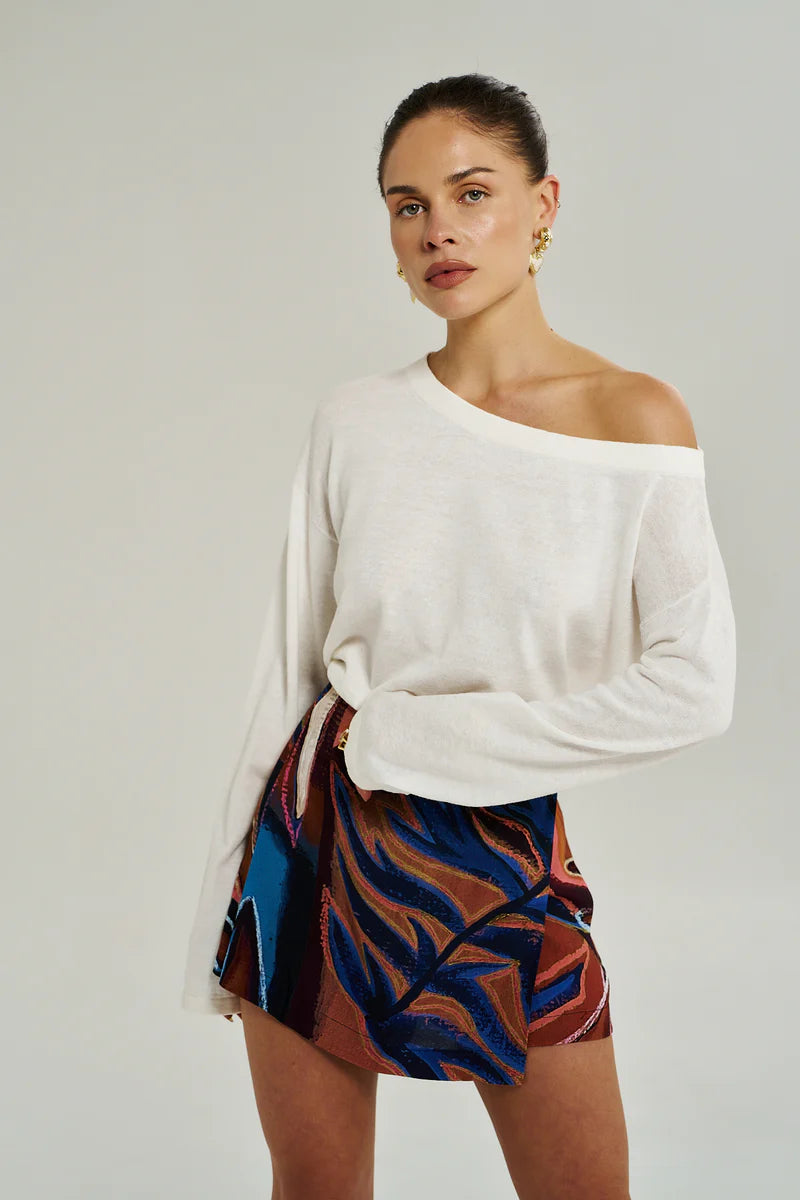 Asym Skort - Bordeaux