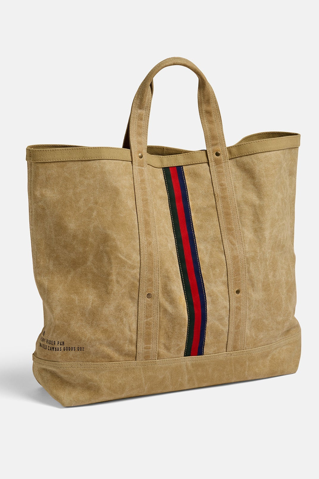 Pony Rider Escapee Large Canvas Tote Bag in Golden Tan