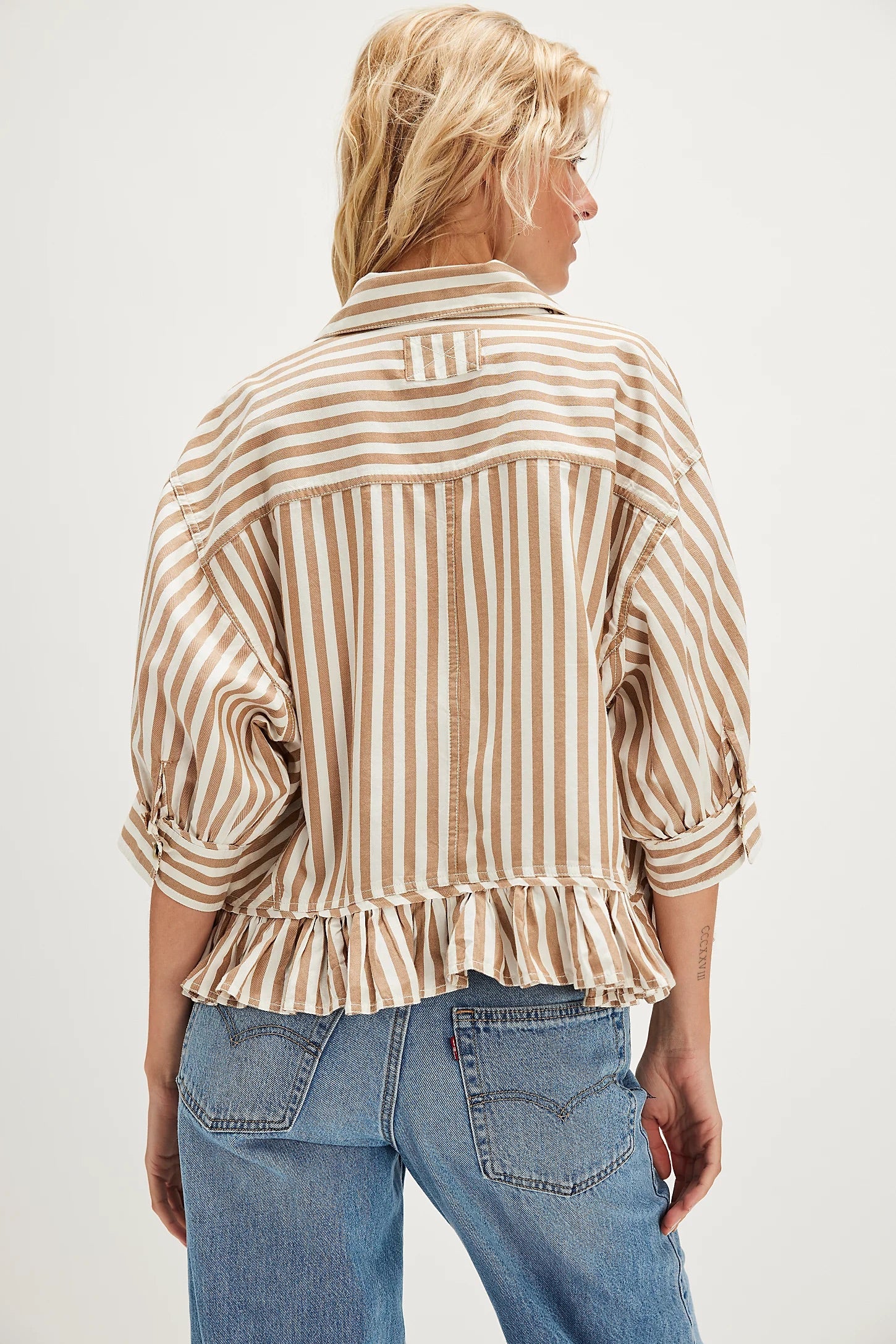Bailey Stripe Shirt - Neutral Combo