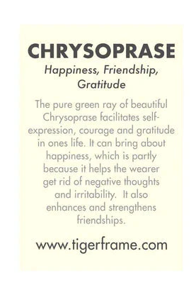 Chrysophase Crystal Bracelet | Mint - Silver