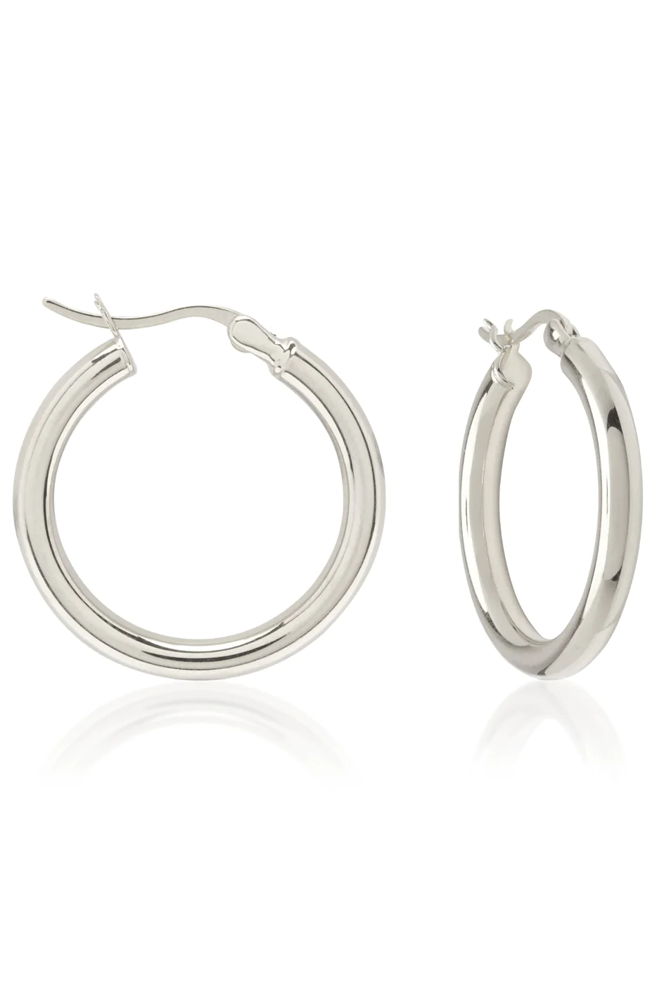 Saint Valentine | Classic Hoops Medium - Silver