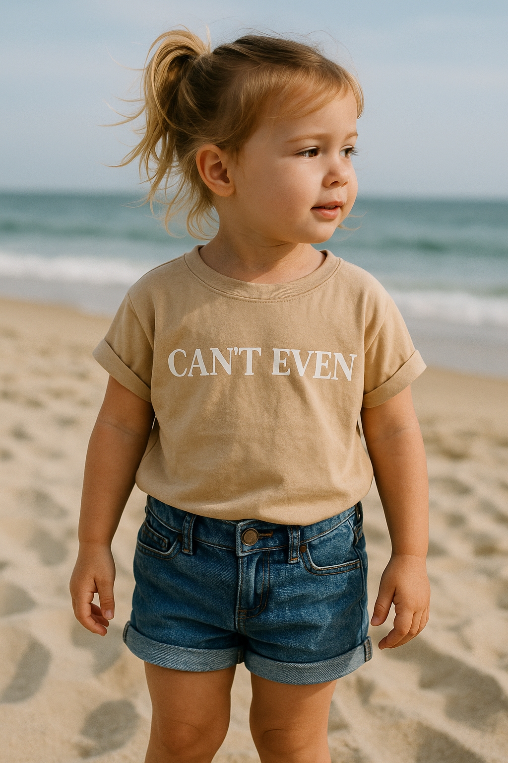 Can't Even Kids Tee - Crème Brûlée