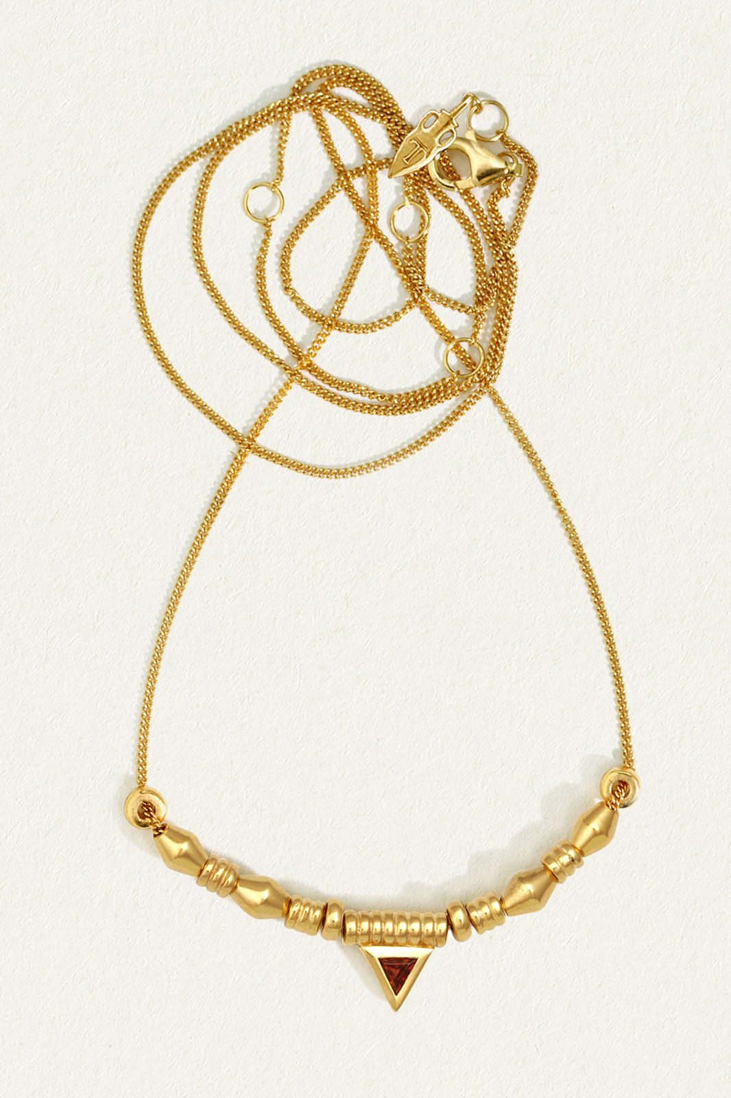 Chalice Beaded Necklace - Gold