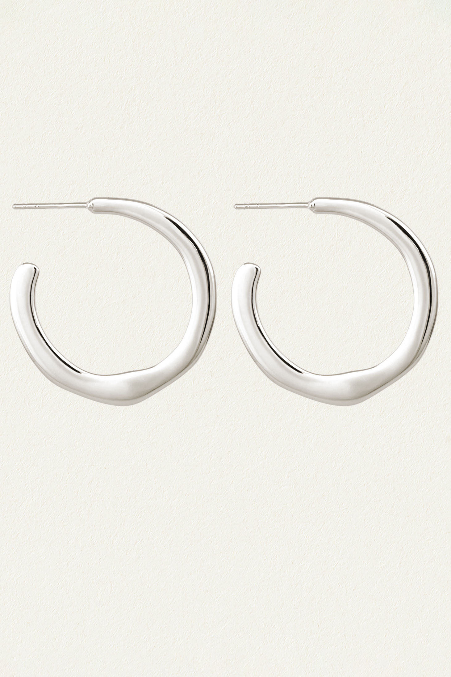 Circe Medium Hoops - Silver