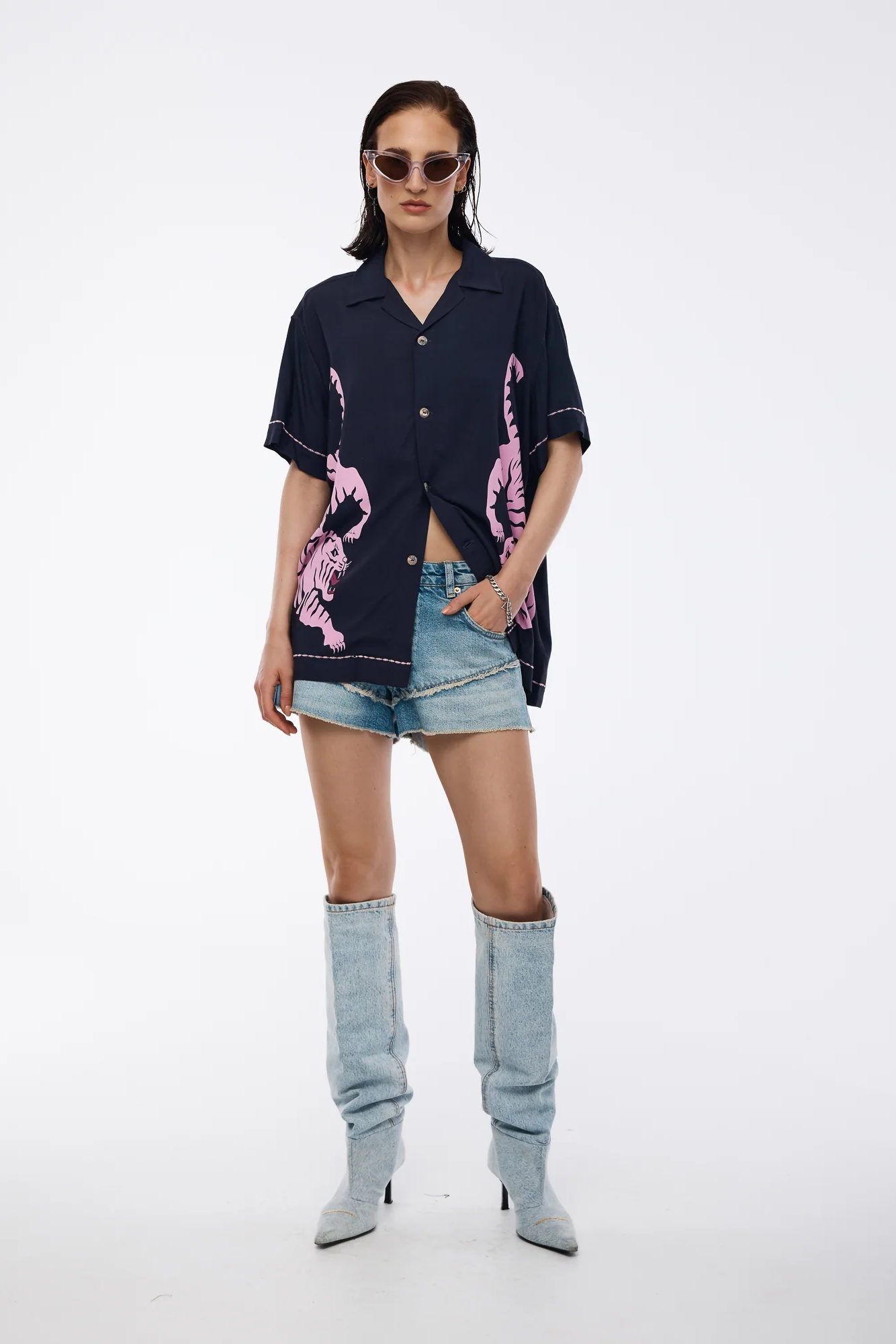 Crouching Tiger Shirt - Midnight