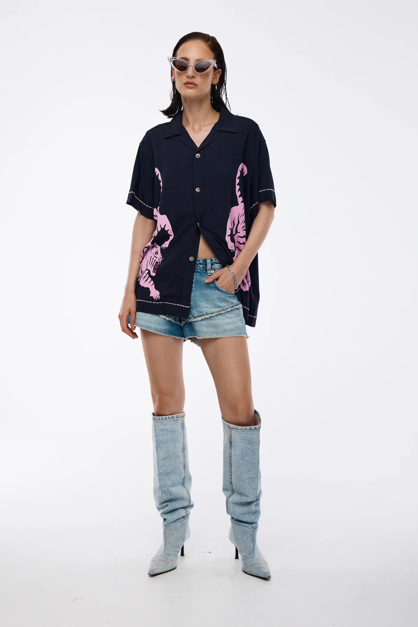 Crouching Tiger Shirt - Midnight