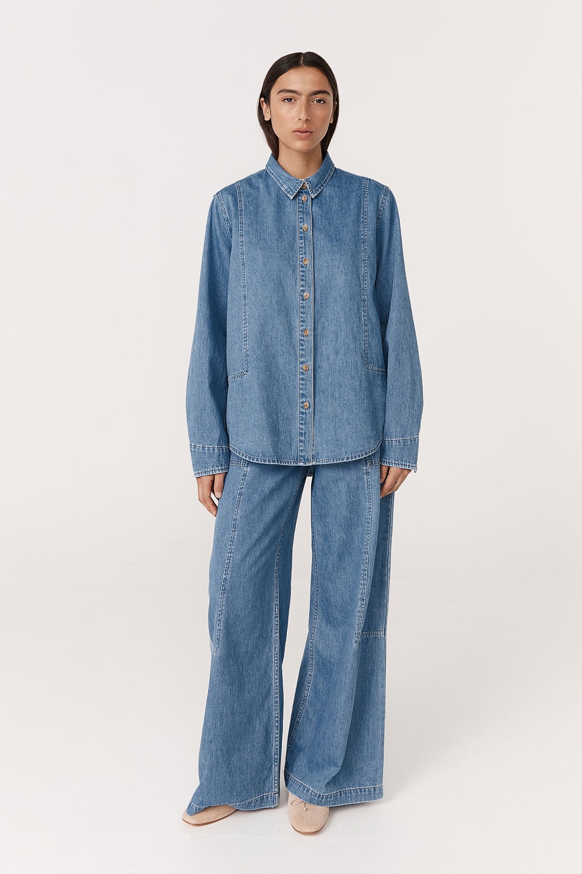 Dante Denim Long Sleeve Shirt