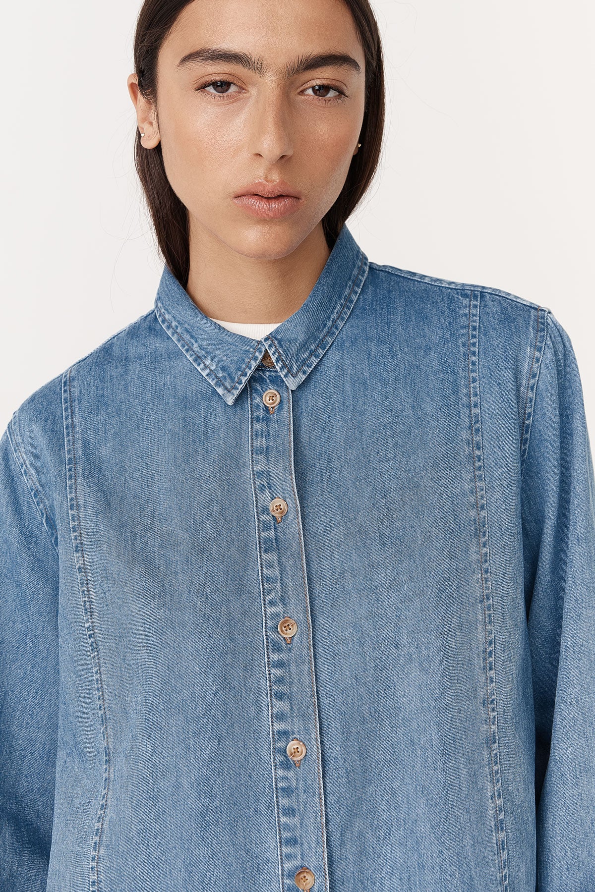 Dante Denim Long Sleeve Shirt