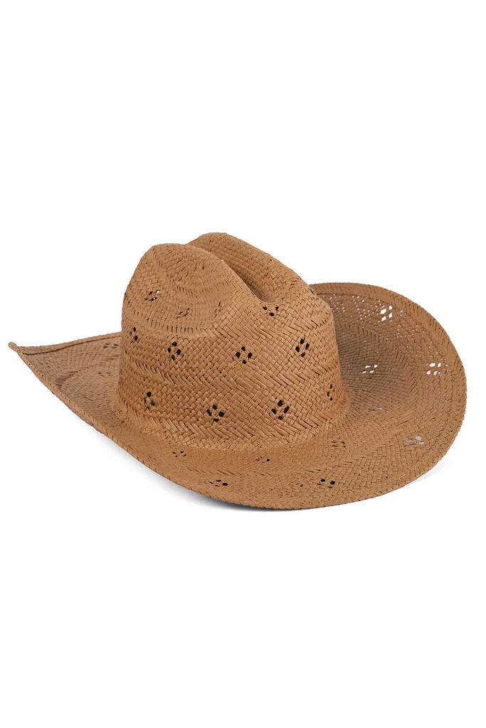Desert Rose Cowboy Hat - Tan