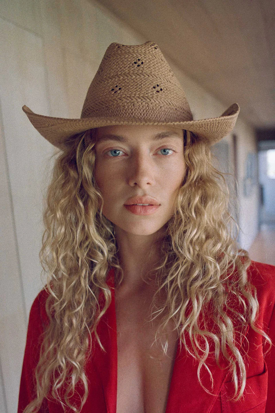 Desert Rose Cowboy Hat - Tan