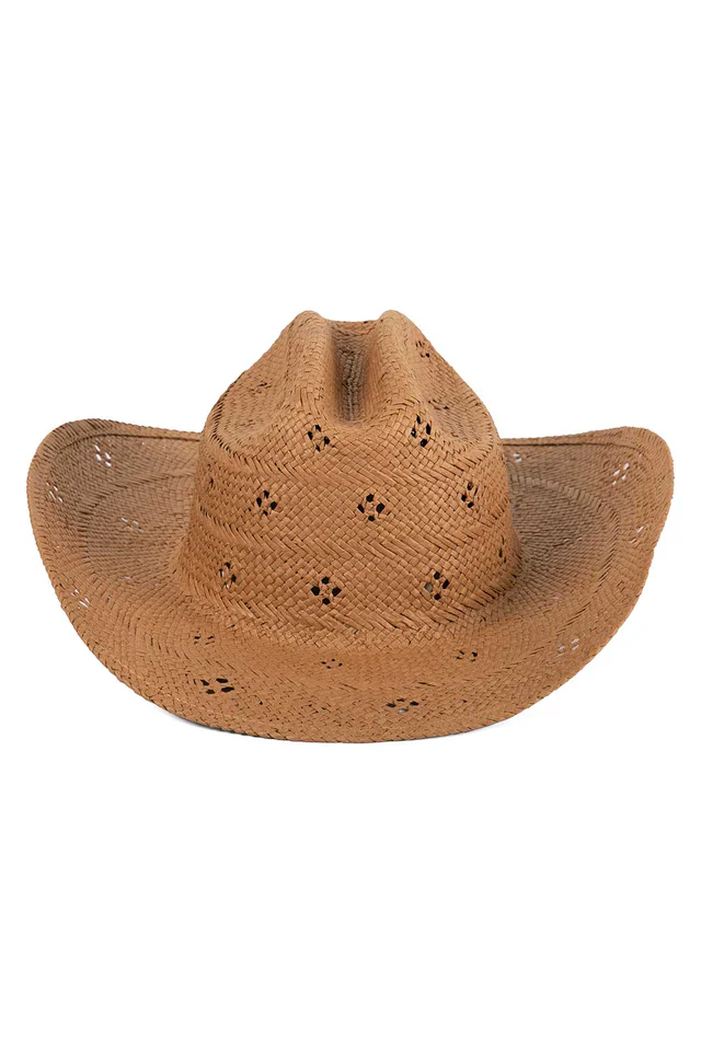 Desert Rose Cowboy Hat - Tan