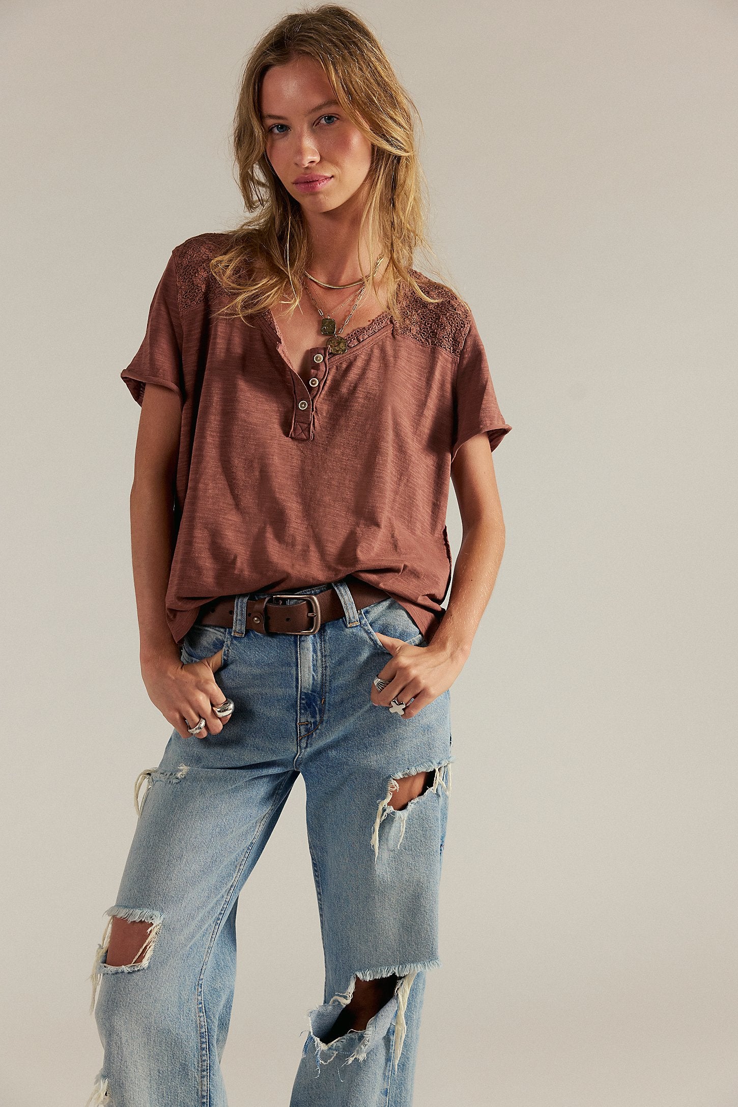 Heirloom Henley - Canyon Sunset