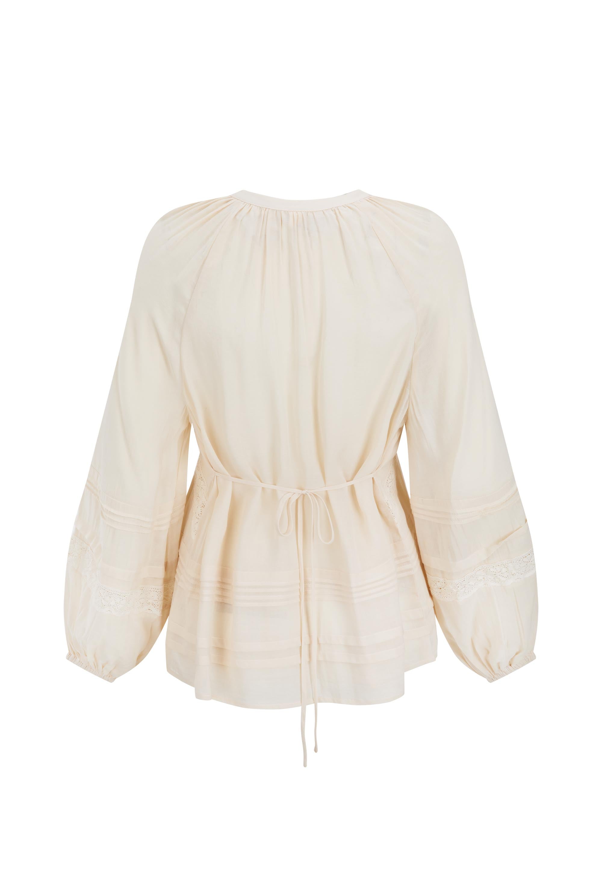 Hera Lace Blouse - Macadamia