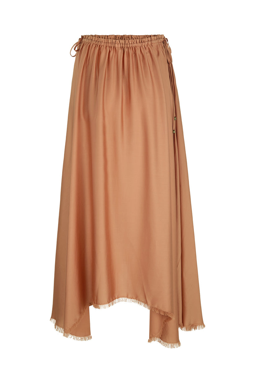 Poison Peach Maxi Skirt - Rose