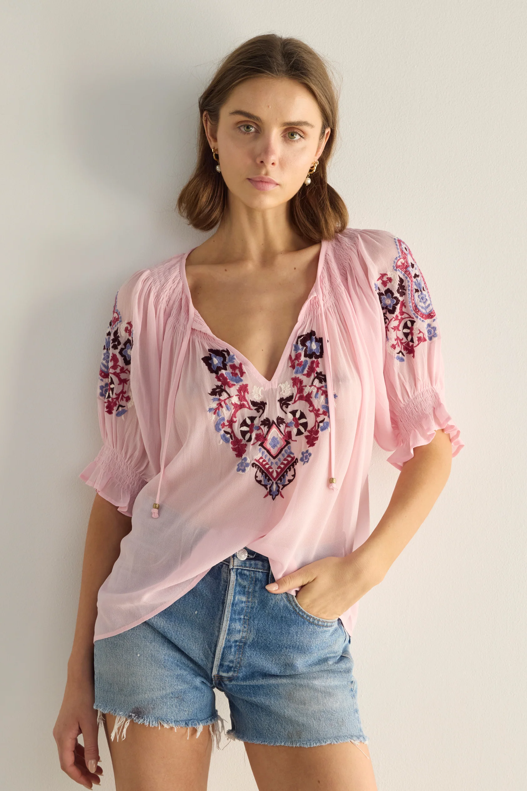 Indra Embroidered Blouse