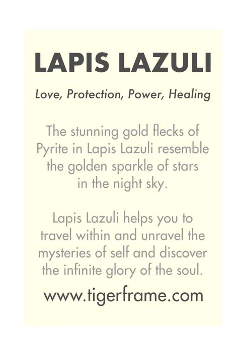 Lapis Lazuli Crystal Bracelet | Blue and White - Gold
