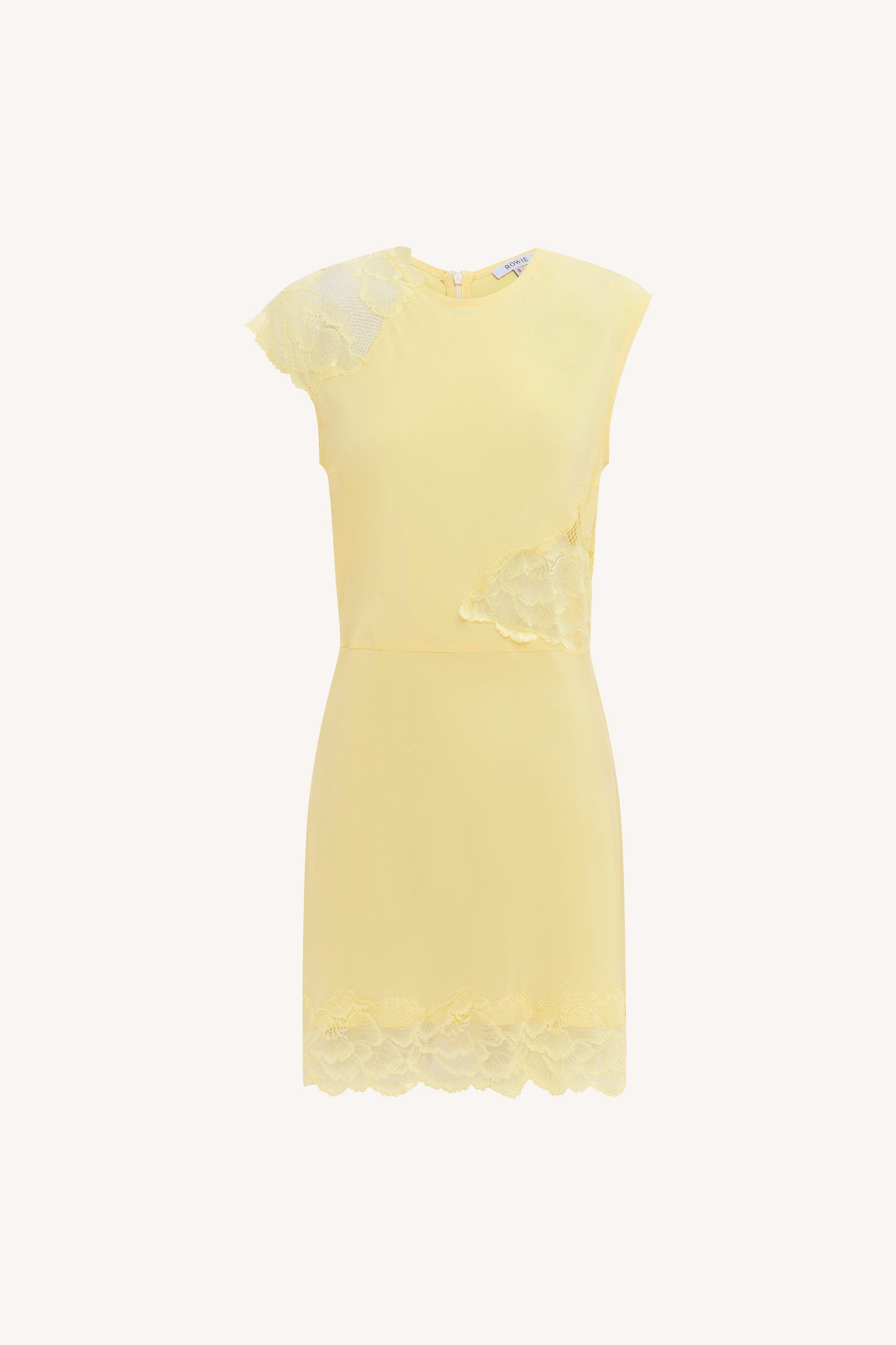 Lily Silk Mini Dress - Lemon