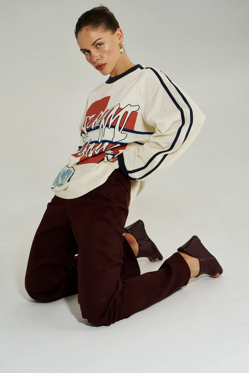 Bleu 55 LS Tee - Vintage White