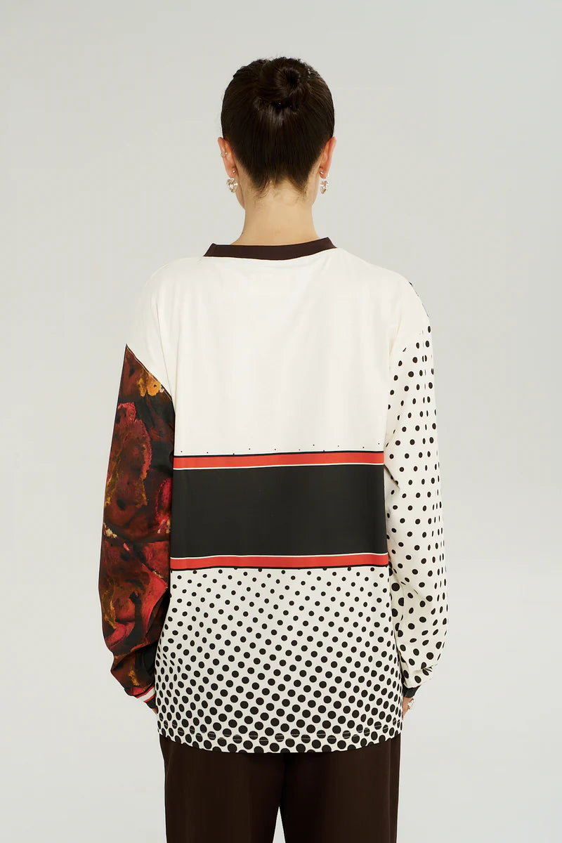 LS Racer Tee - Chocolat Choux