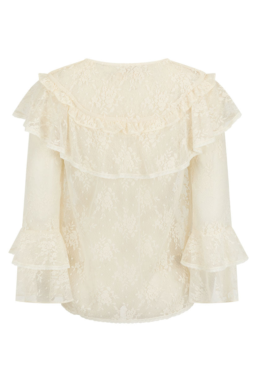 Labyrinth Lace Blouse - Cloud Cream
