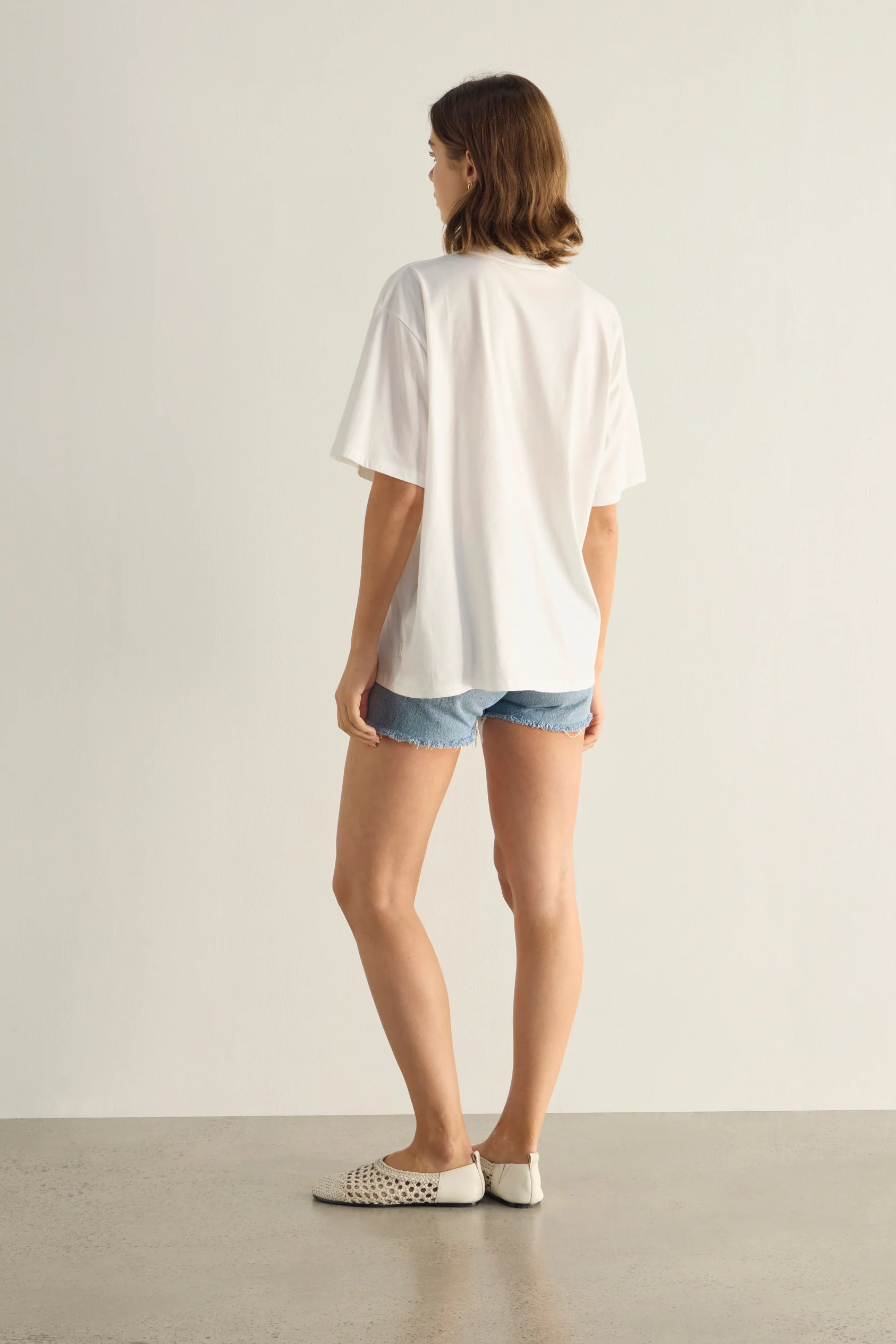 Le Soleil Boyfriend Tee - White