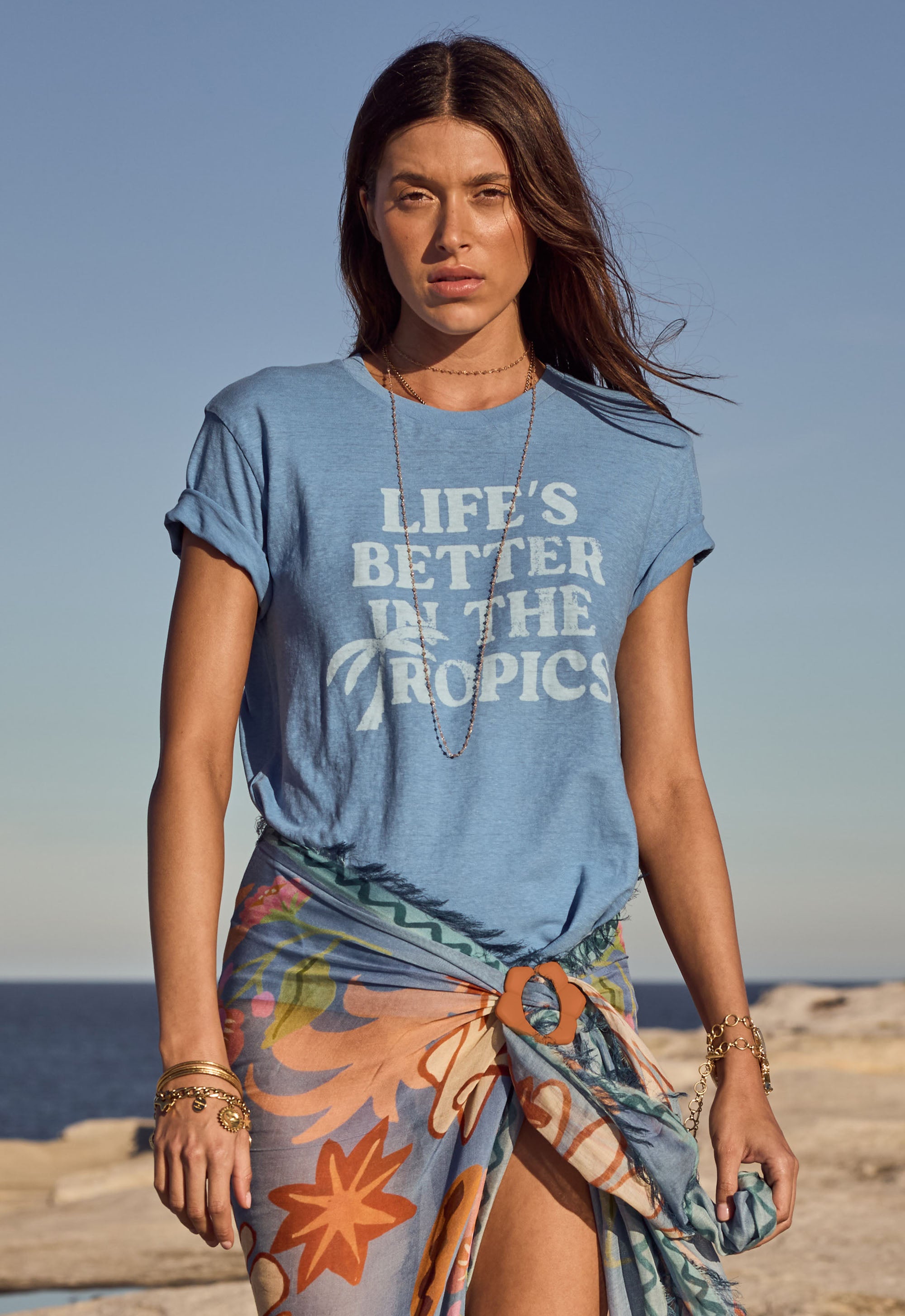 Life's Better Tee - Vintage Blue