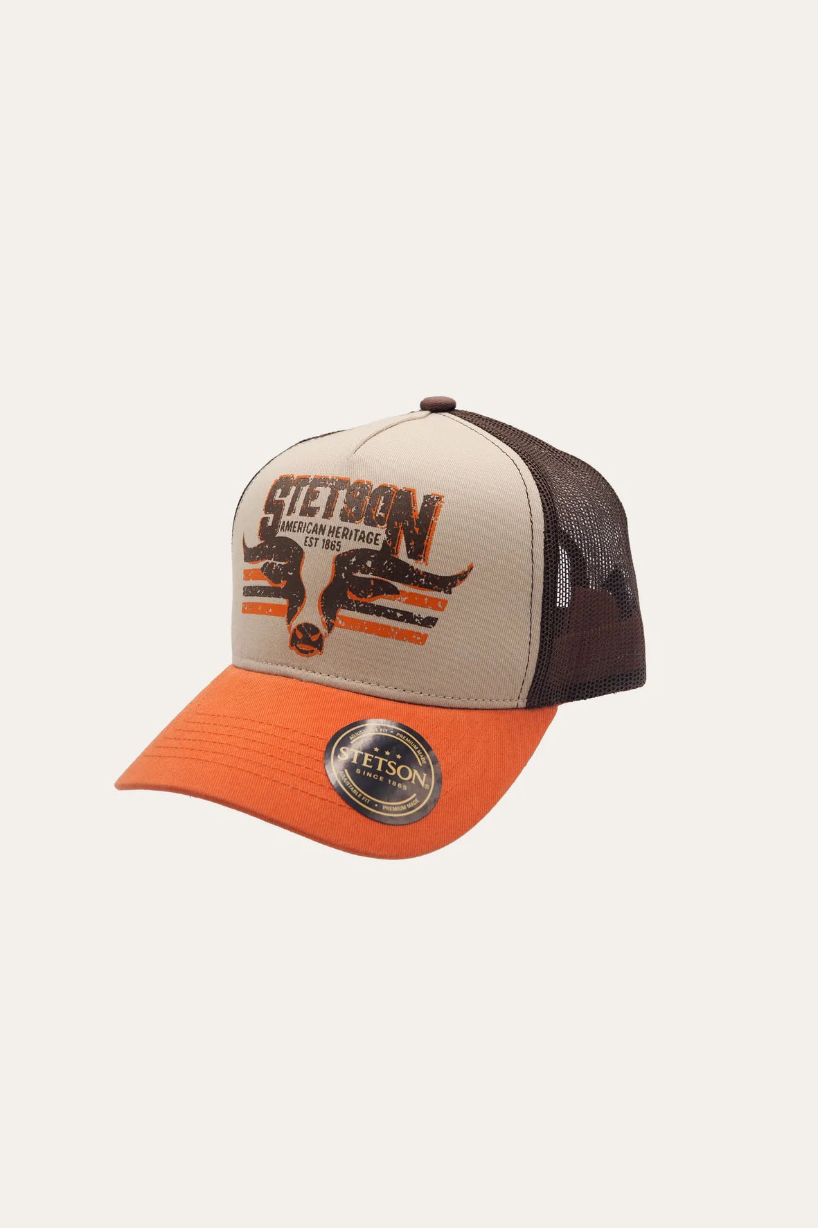 Longhorn Trucker Cap - Orange