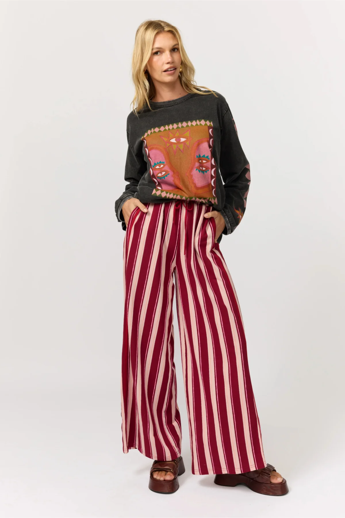 Luna Rose Long Sleeve Tee - Onyx