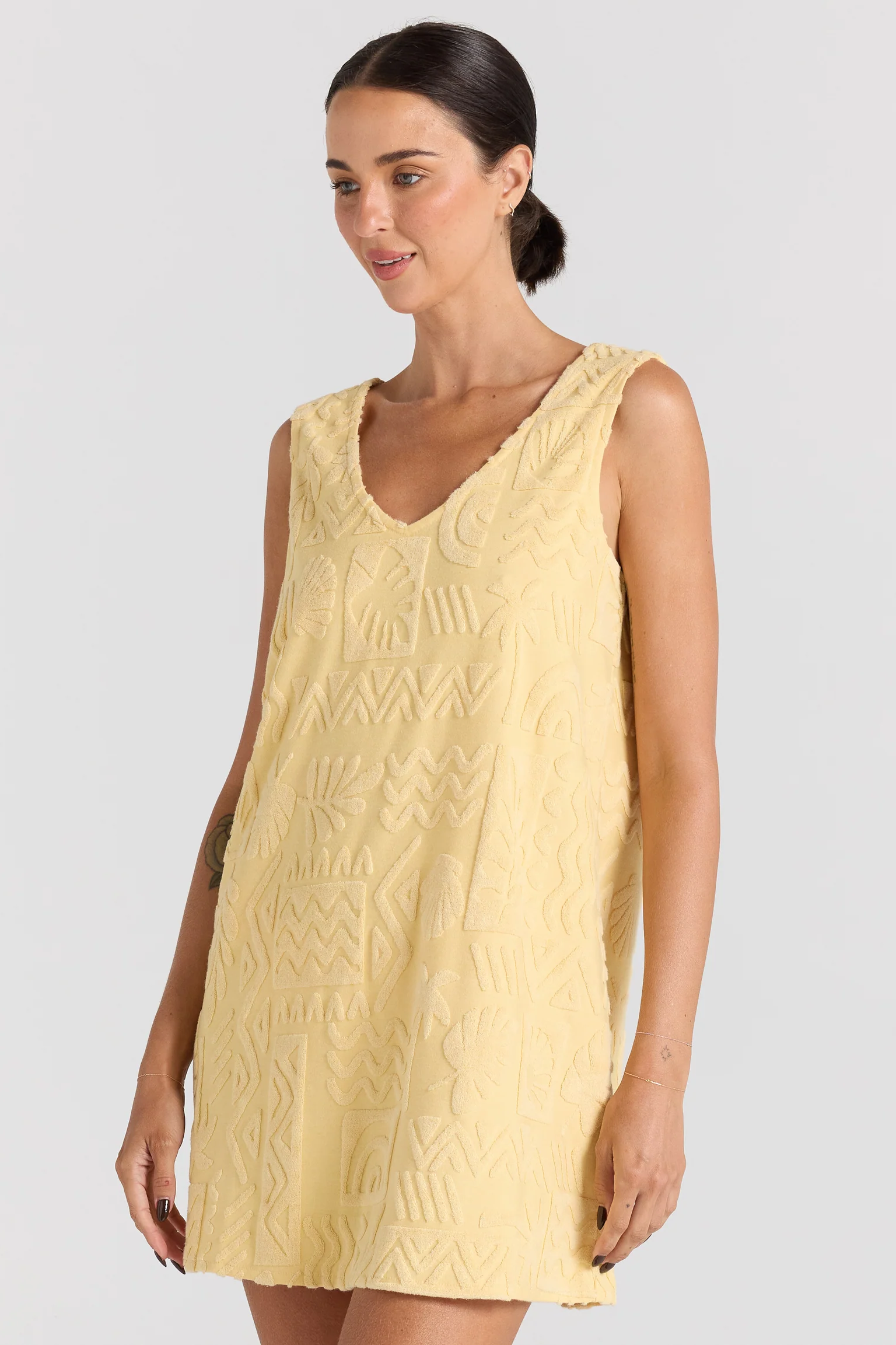 Mai Tai V Tunic Dress - Banana