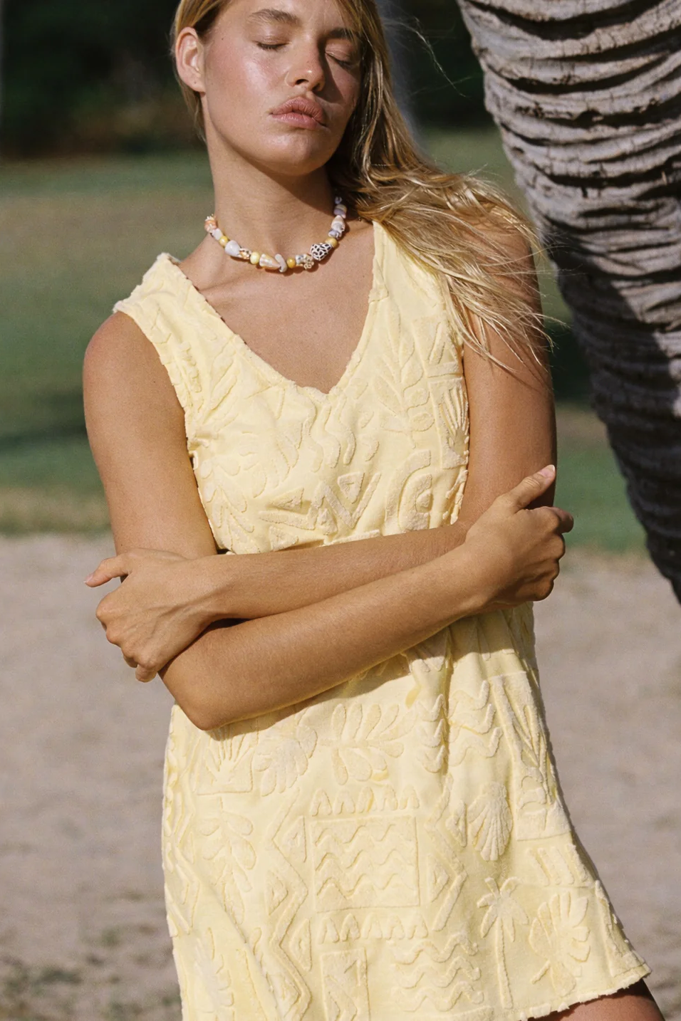 Mai Tai V Tunic Dress - Banana