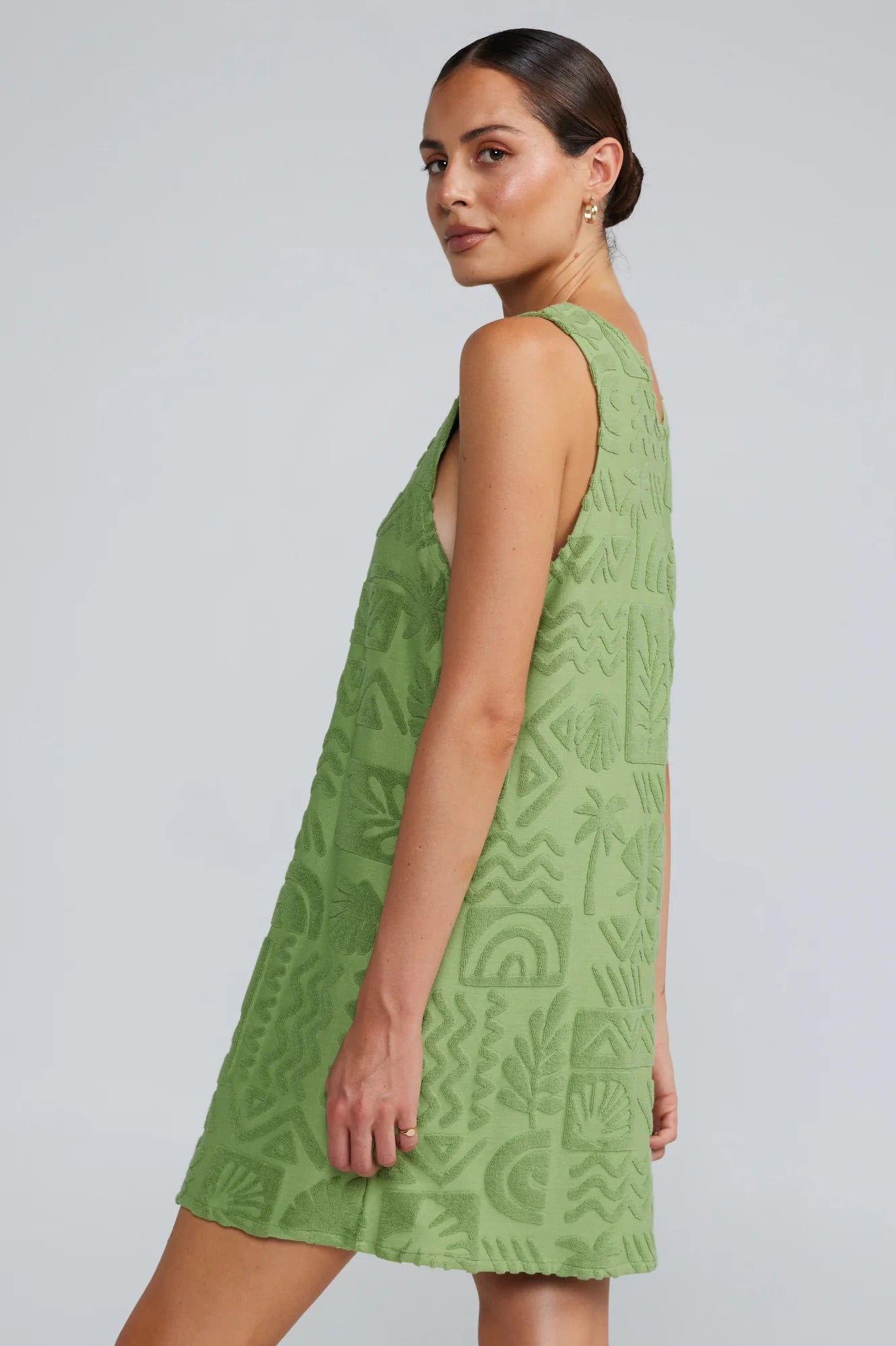 Mai Tai V Tunic Dress - Palm
