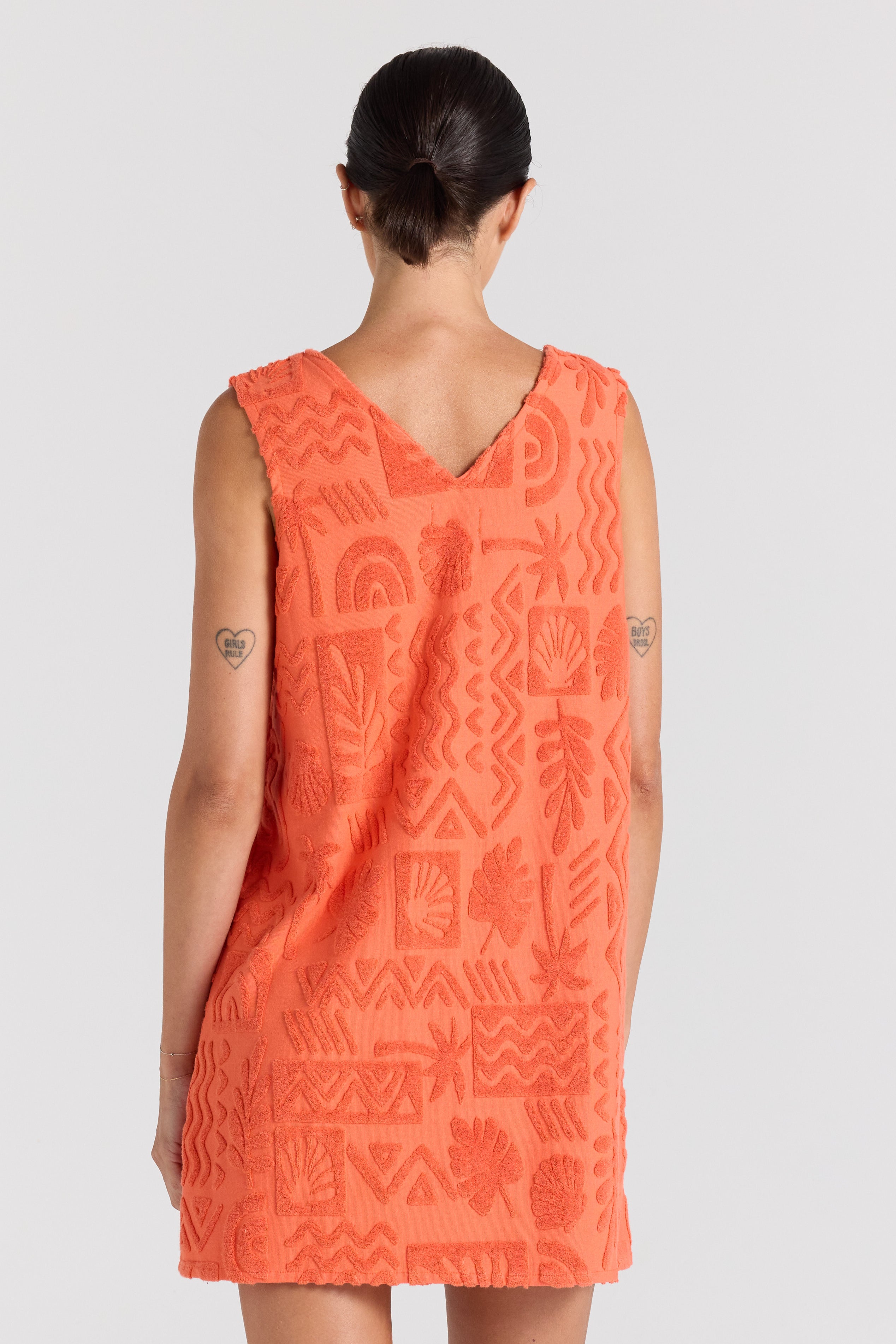 Mai Tai V Tunic Dress - Tangelo
