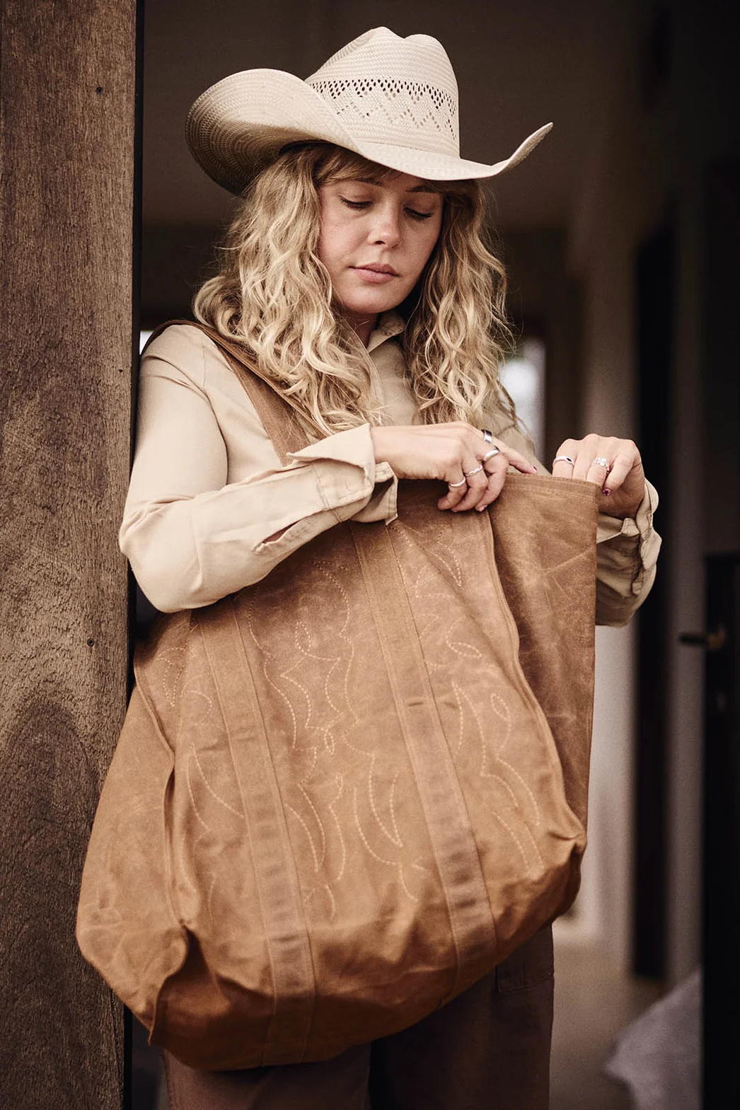 Market Canvas Tote Bag - Spicy Cowboy