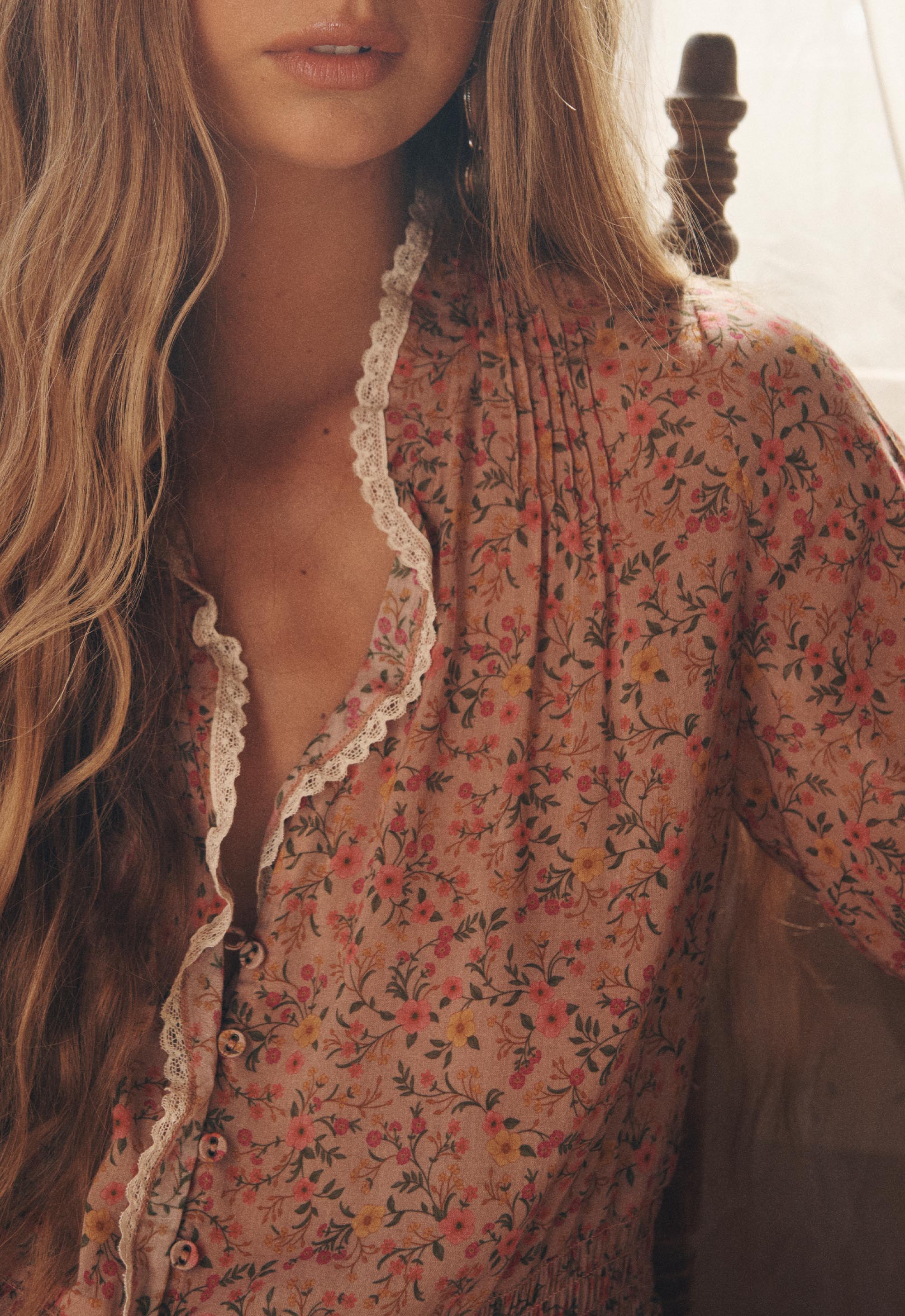 Mimi-Rose Blouse - Pink Posey