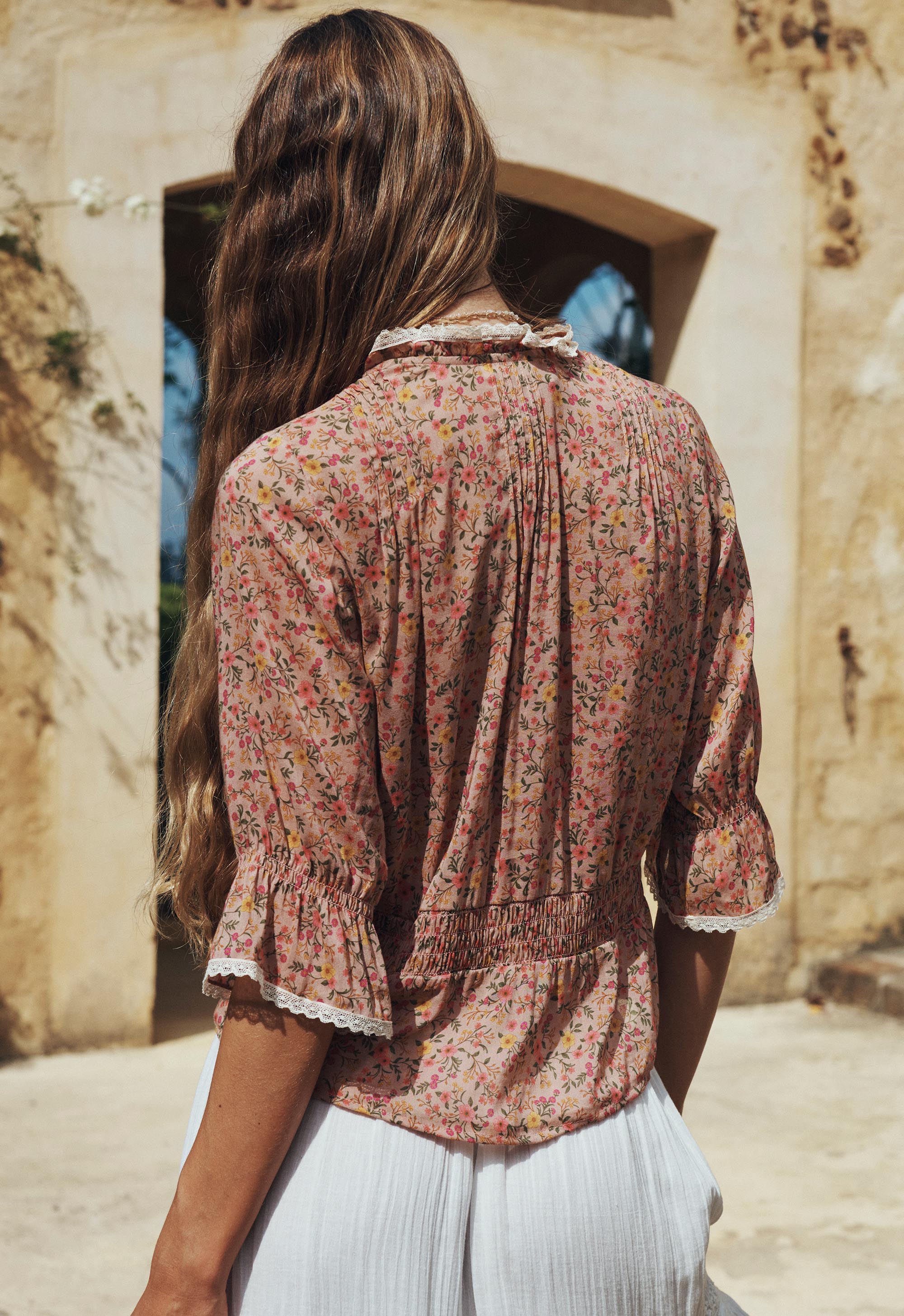 Mimi-Rose Blouse - Pink Posey