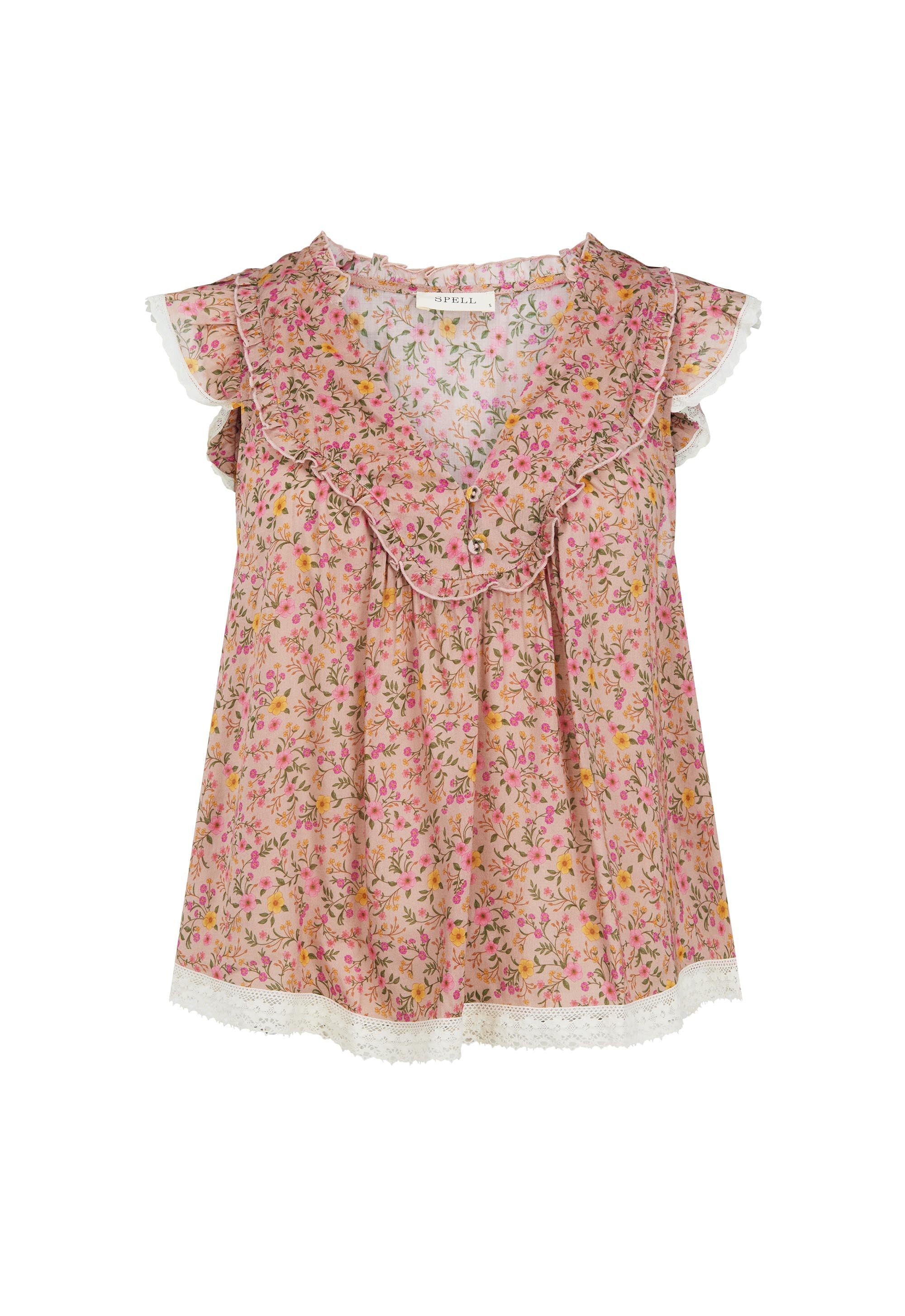 Mimi-Rose Boho Top - Pink Posey